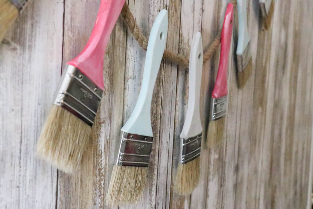 DIY Paintbrush Garland