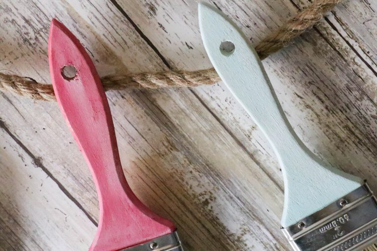 DIY Paint Brush Garland ReFabbed