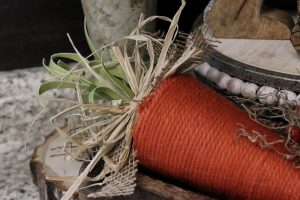 How to make DIY carrot out of yarn and a styrofoam cone!