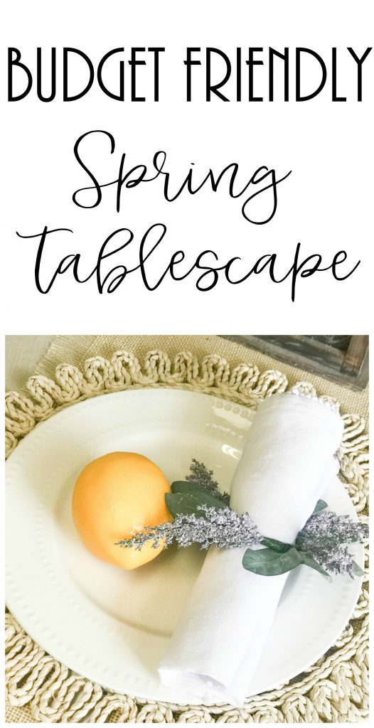 Easy, Budget Friendly Spring Tablescape!