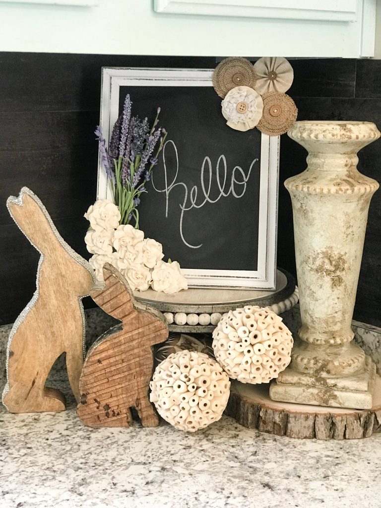 Make over a $6 Dollar General chalk board with flower embellishments!