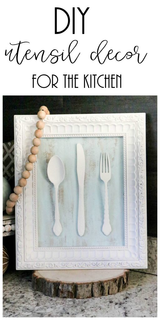 How to make kitchen decor using old silverware and an old frame!