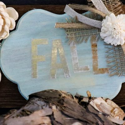 Dollar Store Fall Sign