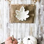 Dollar Tree Leaf Tray Makeover