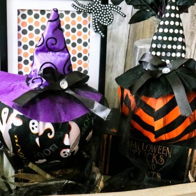 Dollar Tree Witches Hat Pumpkins