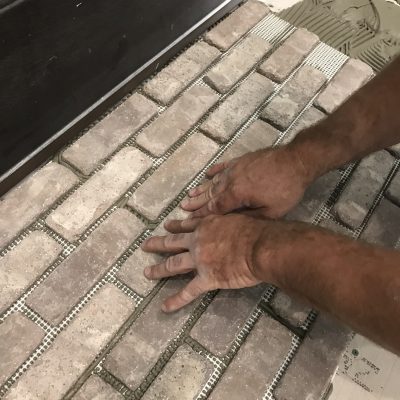 How to install brick flooring