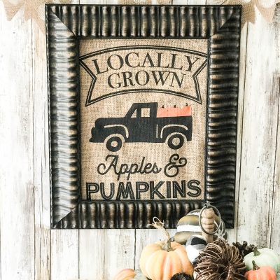 diy Fall Burlap Sack Decor