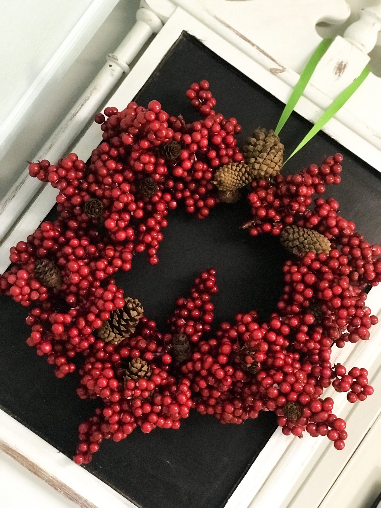 diy Dollar Tree embroidery hoop berry wreath ReFabbed