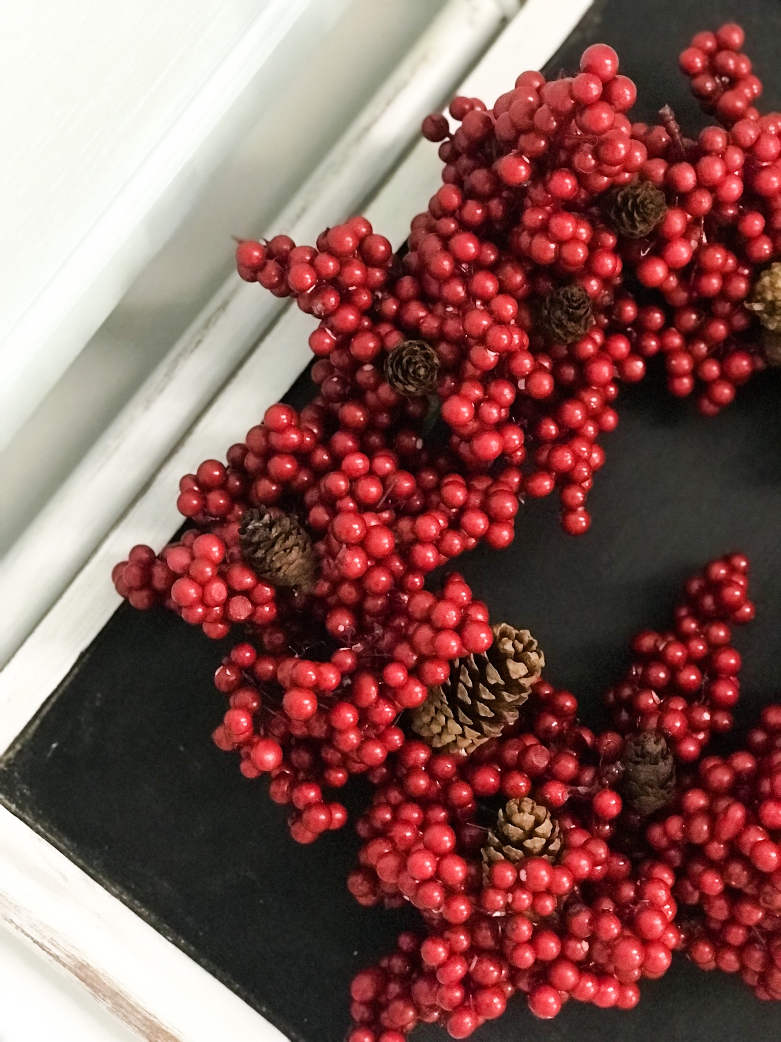 diy Dollar Tree embroidery hoop berry wreath ReFabbed