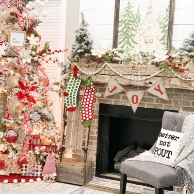 How to decorate a mantel for Christmas