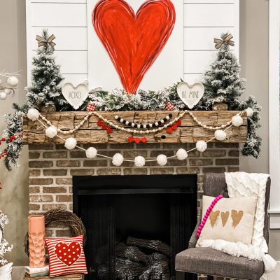 Valentine’s Day Mantel