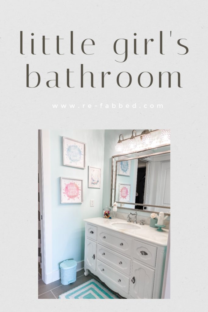 Little Girl Bathroom Reveal - Re-Fabbed