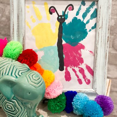 DIY Handprint Butterfly Kid Craft