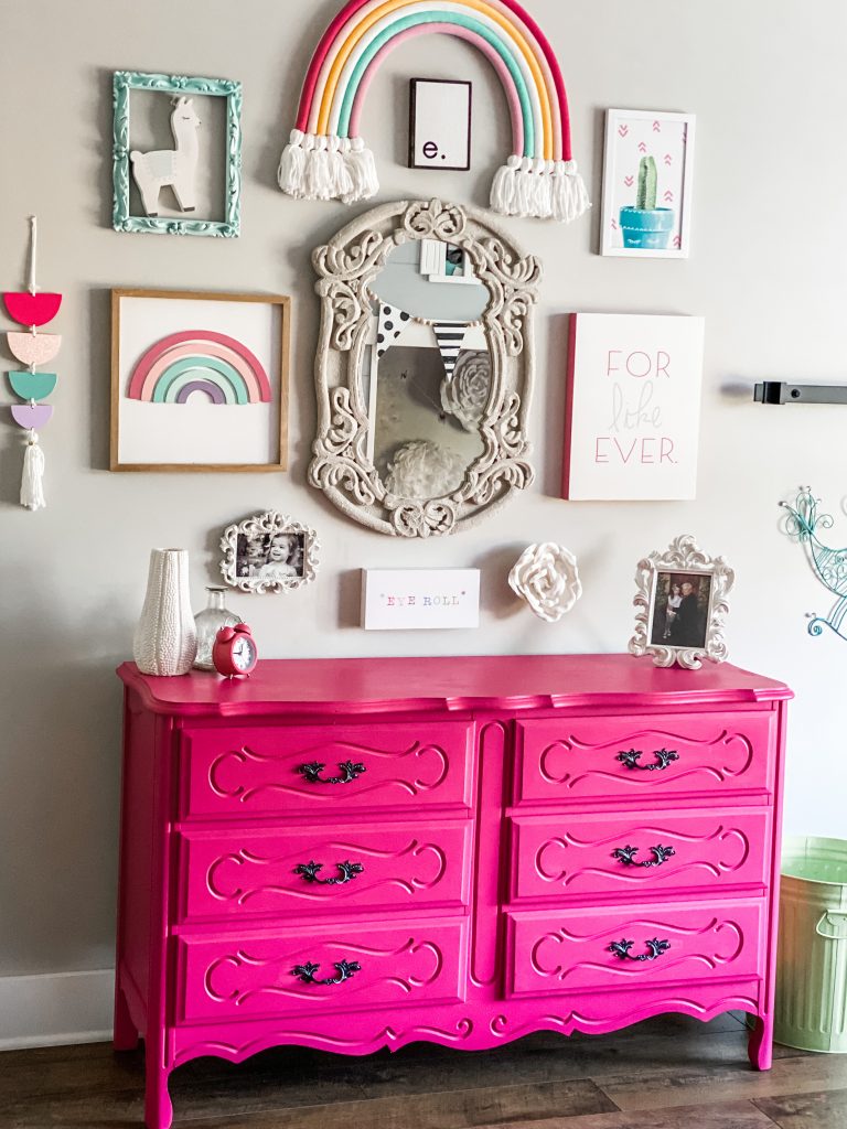 little girl dresser with mirror