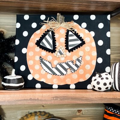 Dollar Tree Wood Pumpkin diy