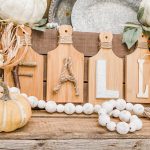 mini cutting board fall sign