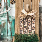 diy leopard pumpkin sign