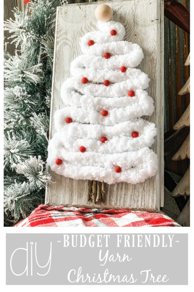 diy yarn Christmas tree - Re-Fabbed