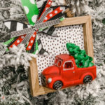 diy dollar store Christmas truck ornament