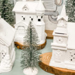 dollar tree christmas village makeover