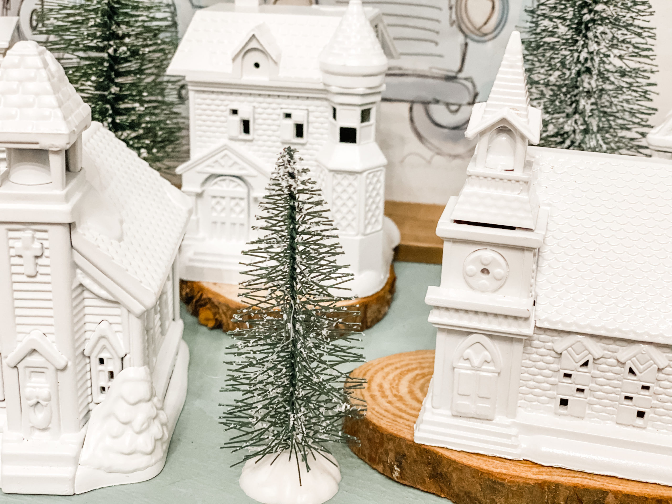 WHITE CHRISTMAS WINTER WONDERLAND DECOR, Dollar Tree DIYs