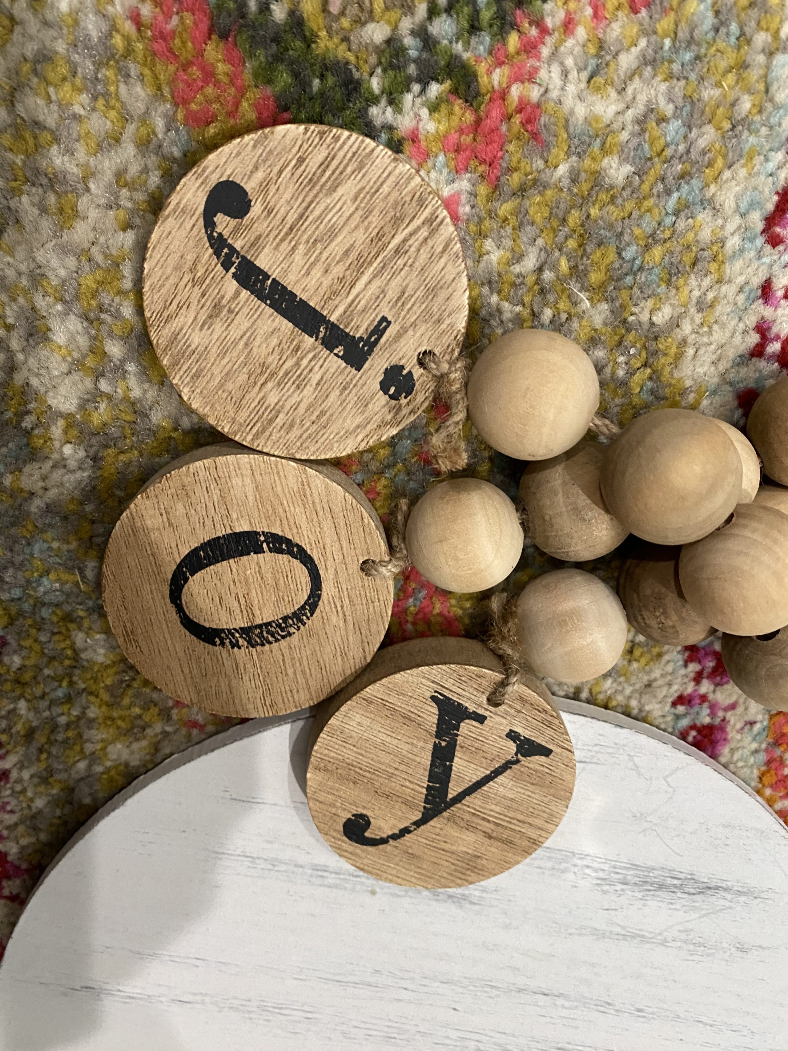 DIY Wood Bead Ornaments - A Wonderful Thought