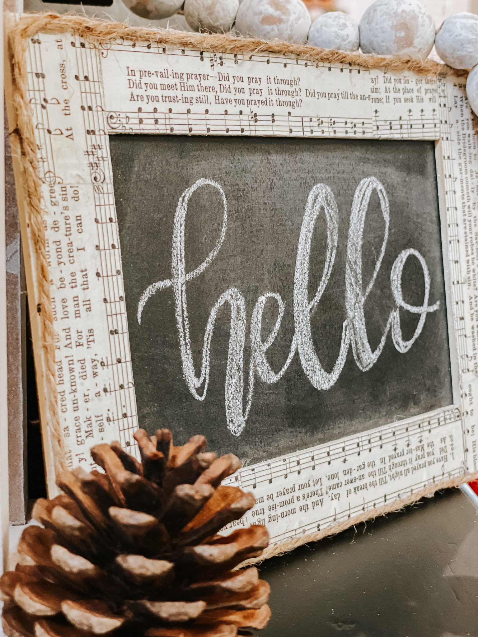 diy Dollar Tree neutral chalkboard ReFabbed