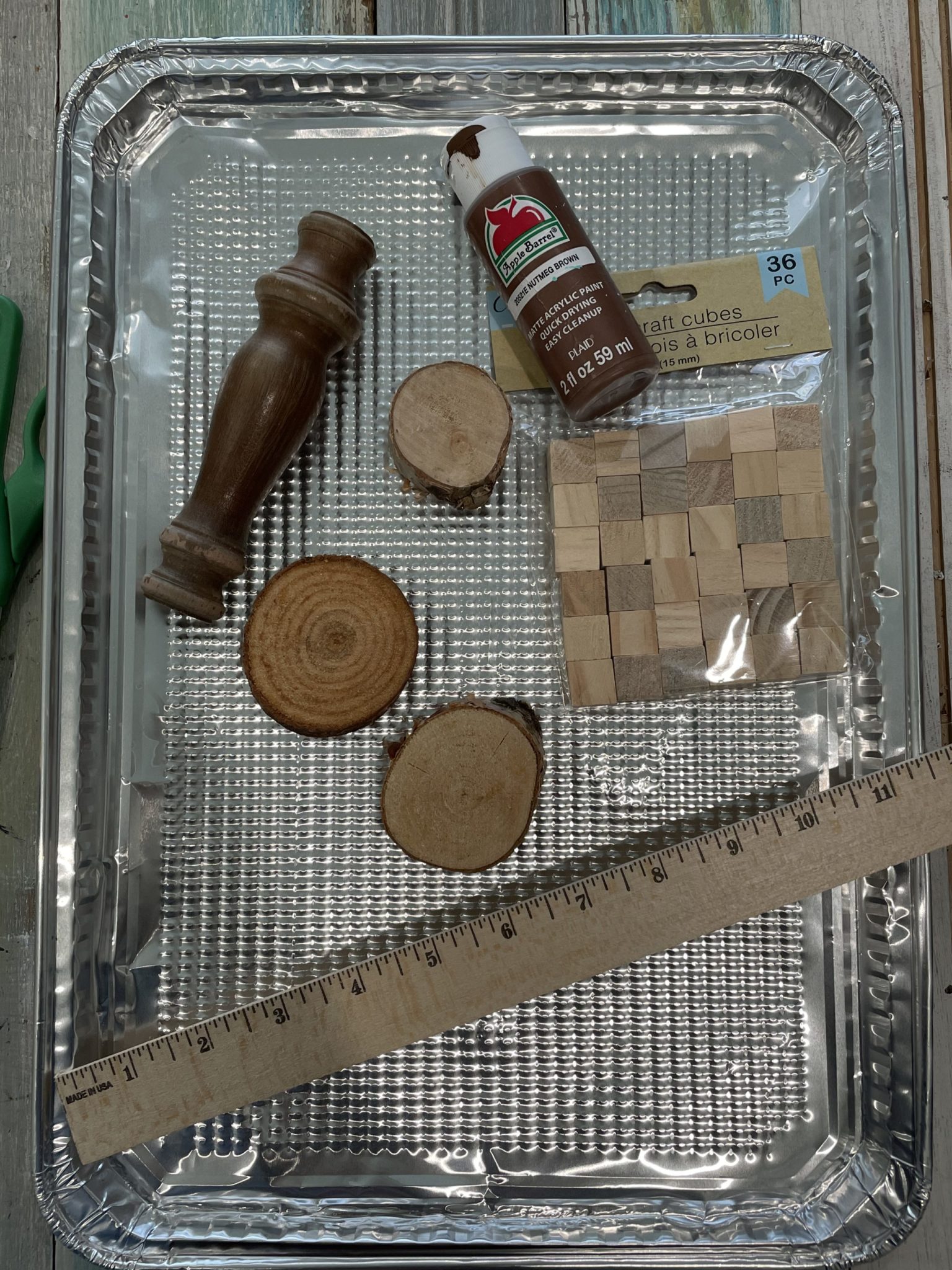 Dollar Tree cookie sheet trees ReFabbed