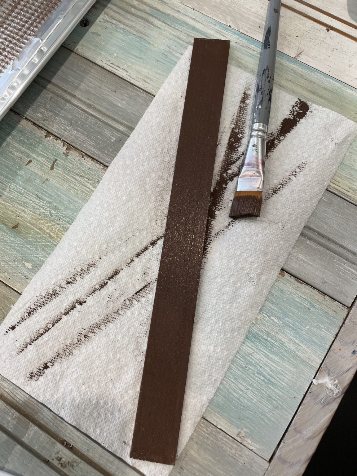 Dollar Tree cookie sheet trees ReFabbed