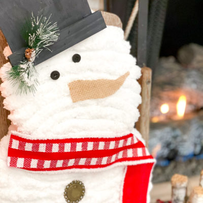 diy Dollar Tree splatter screen snowman