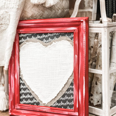 diy framed table runner