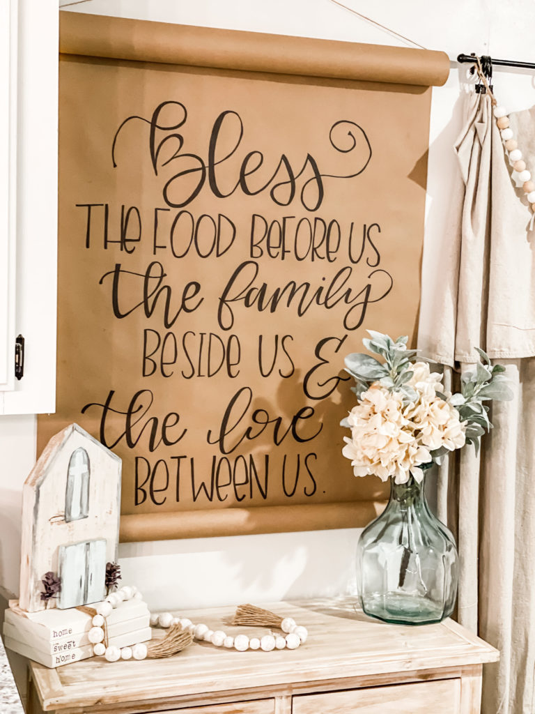 diy kraft paper scroll sign ReFabbed