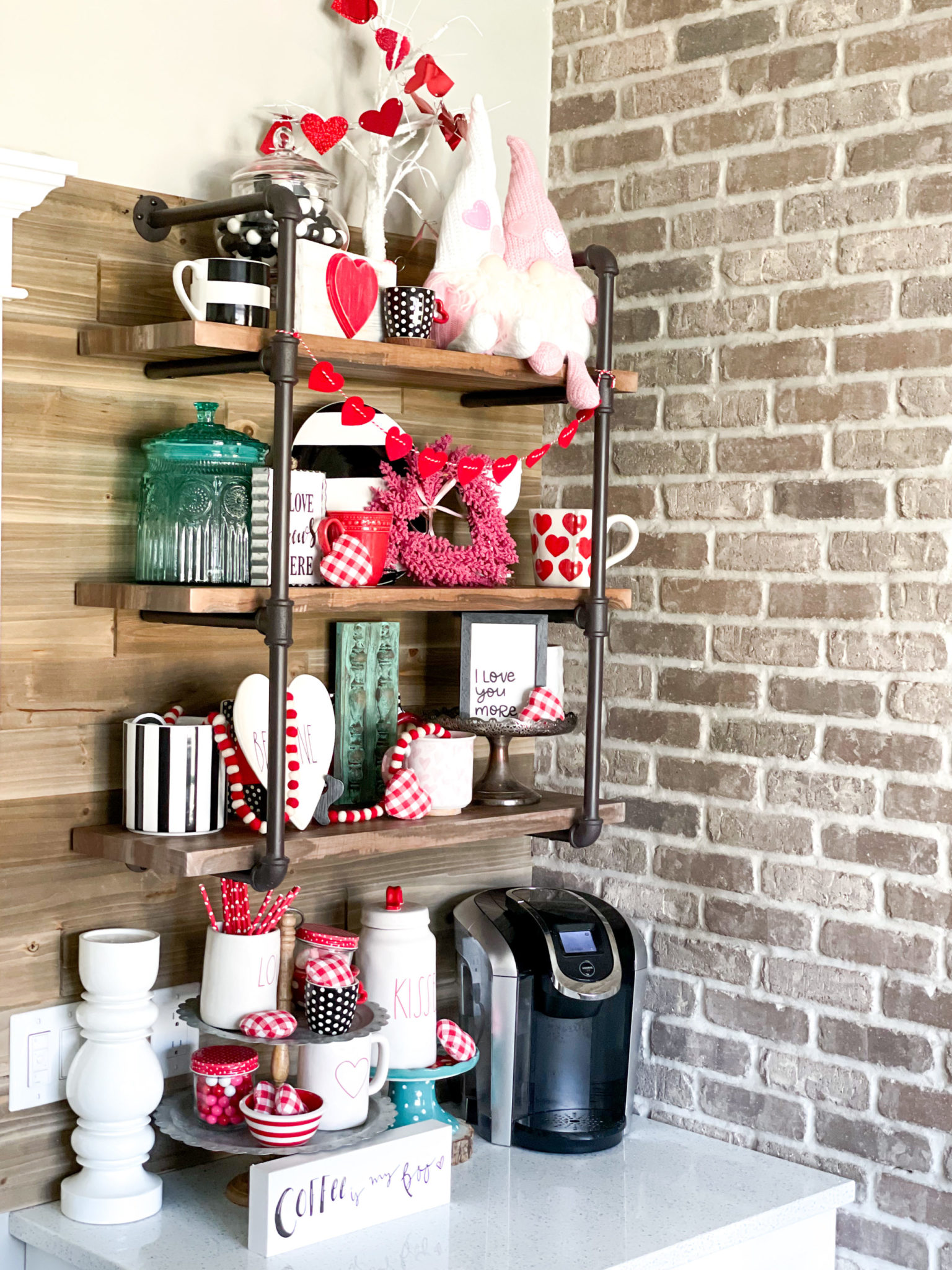 Valentine inspired coffee bar - Re-Fabbed