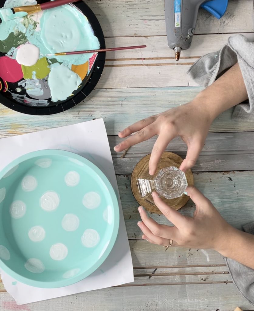 diy Dollar Tree cake stand ReFabbed