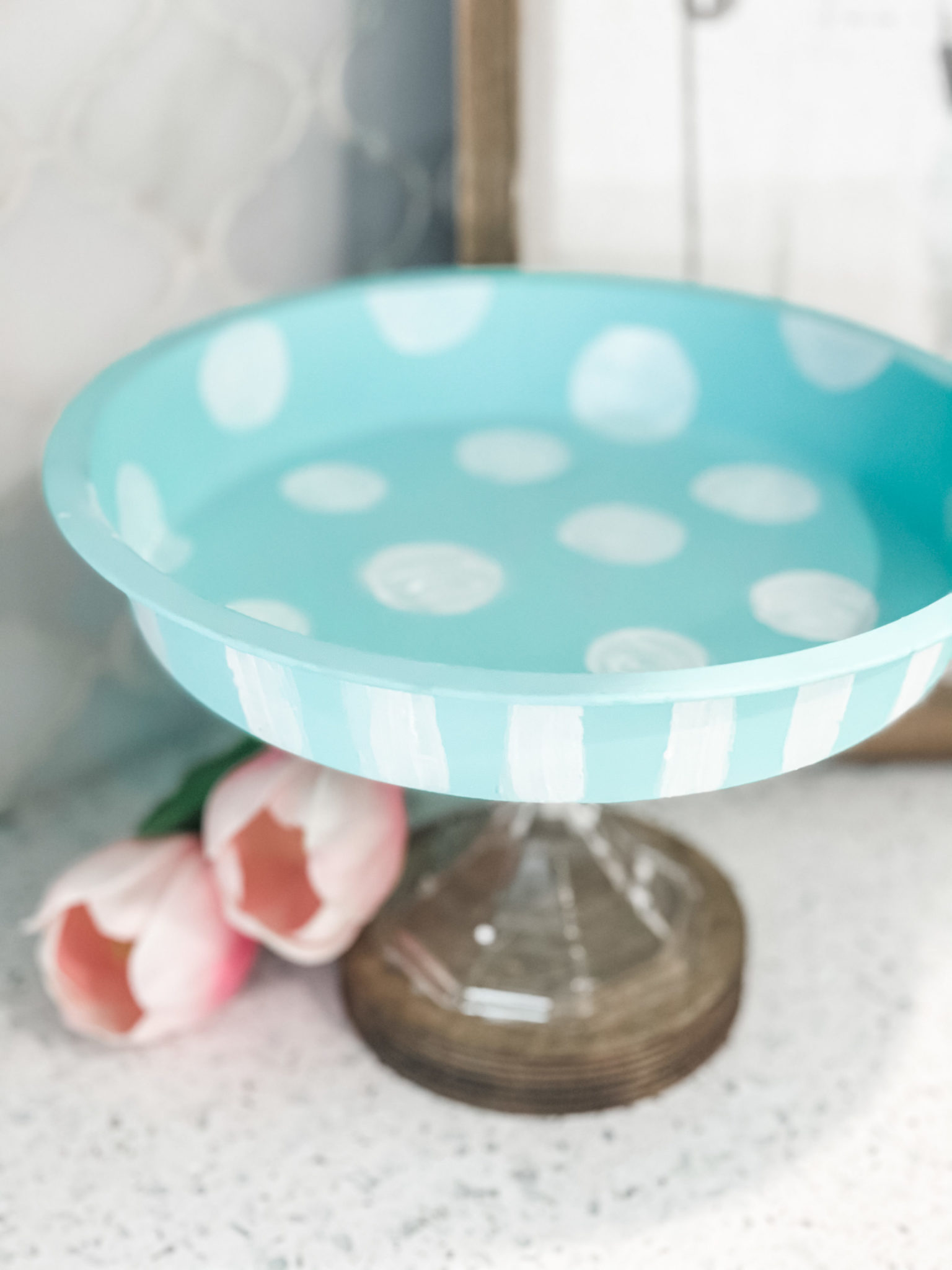 diy Dollar Tree cake stand ReFabbed