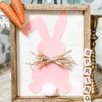 diy Dollar Tree bunny sign