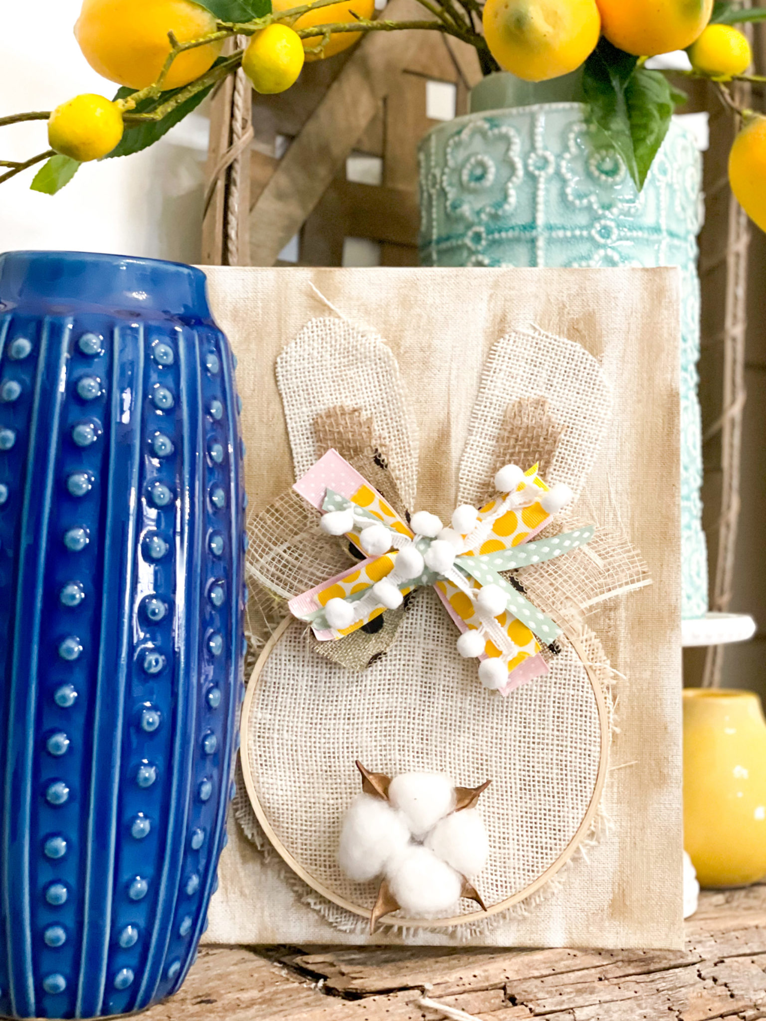 diy embroidery hoop bunny ReFabbed