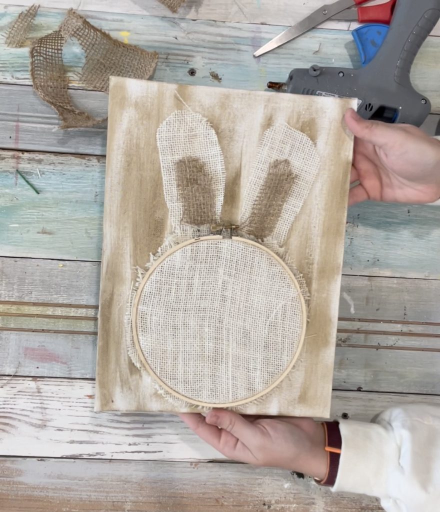 diy embroidery hoop bunny ReFabbed