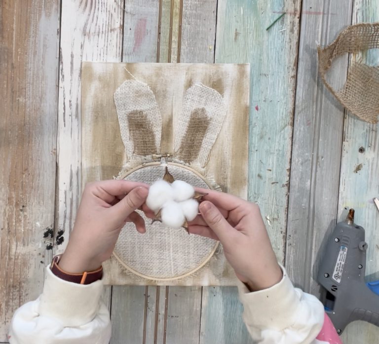 diy embroidery hoop bunny ReFabbed