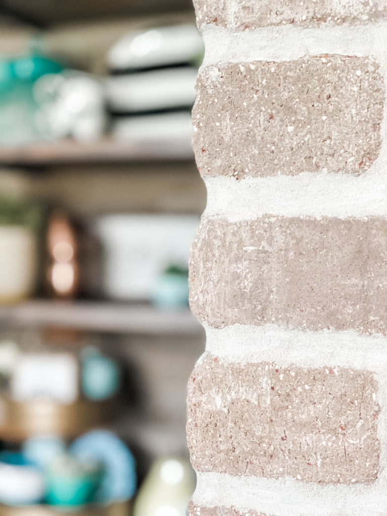 coffee bar with brick wall