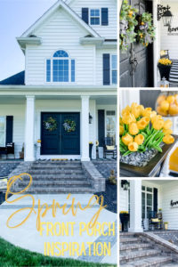 pinterest image for spring front porch