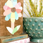 Dollar Tree paint chip flower