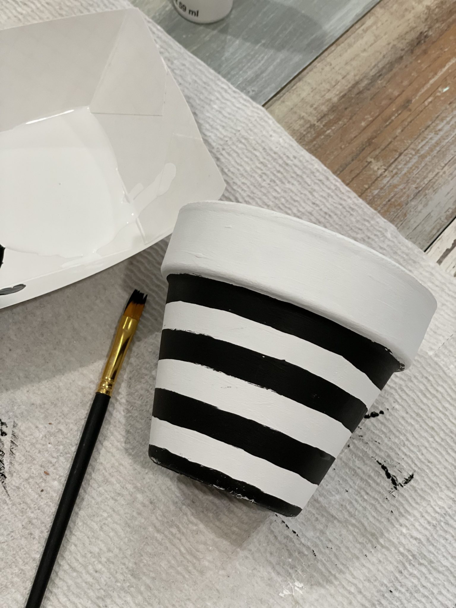 Dollar Tree terracotta pot makeover ReFabbed