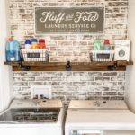 how to german smear faux brick (Hannah’s laundry room makeover)