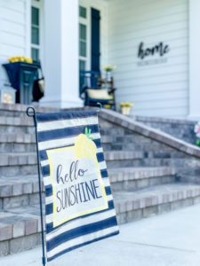 hello sunshine garden flag