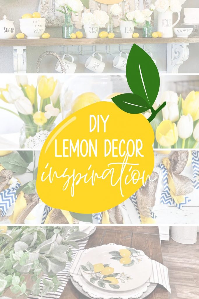 diy decor using lemons for summer 