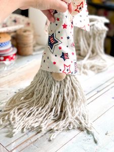add patriotic fabric for the hat