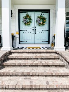 painting double front doors tidewater from sherwin williams