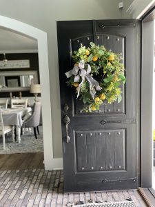 painting double front doors tidewater from sherwin williams