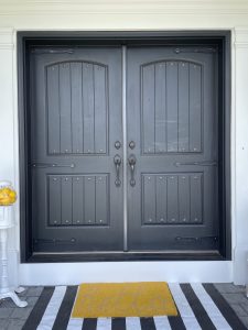 painting double front doors tidewater from sherwin williams